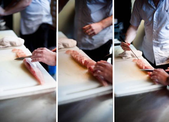 sashimi-demo-3 slicing sashimi