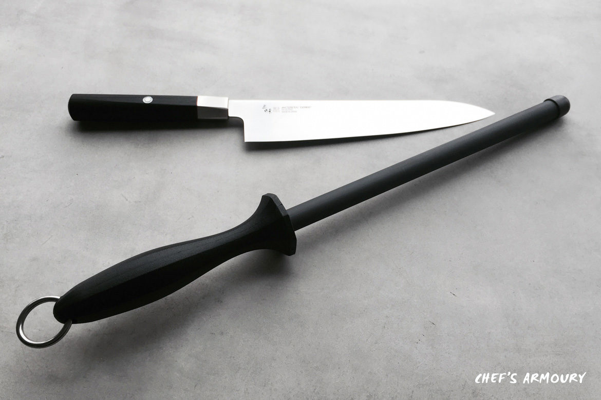 13" Ceramic Kitchen Cook Sharpener Sharpening Honing Stick Rod With Handle NEW 